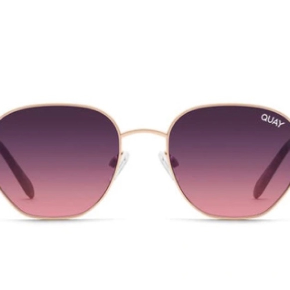 Quay Australia Big Time 47mm Gradient Round Sunglasses